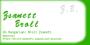 zsanett broll business card